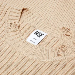 NSF Womens FREDDY Ripped Crew Sweater