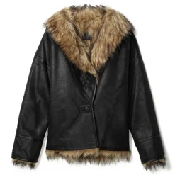 OPEN YY Faux Fur Reversible Jacket