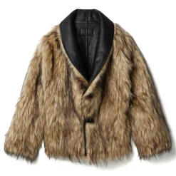 OPEN YY Faux Fur Reversible Jacket