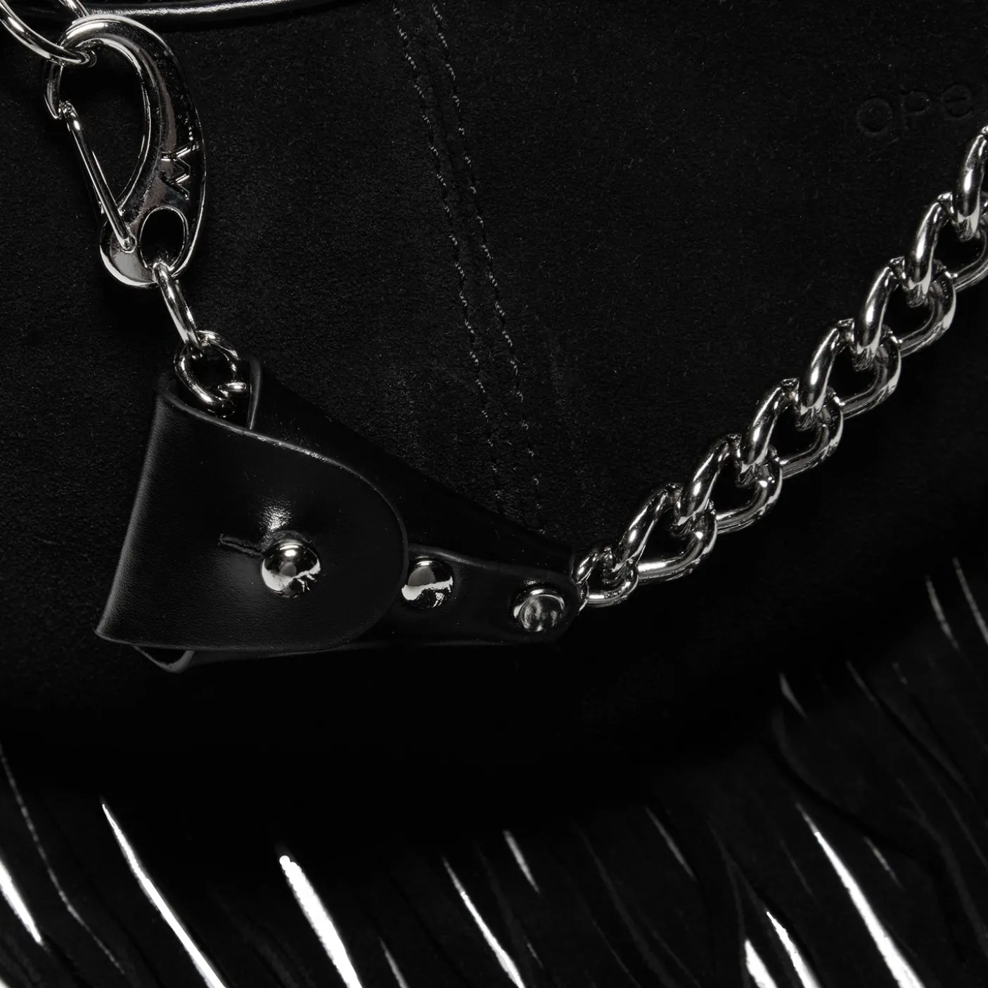 OPEN YY Fringe Moto Hobo Mini
