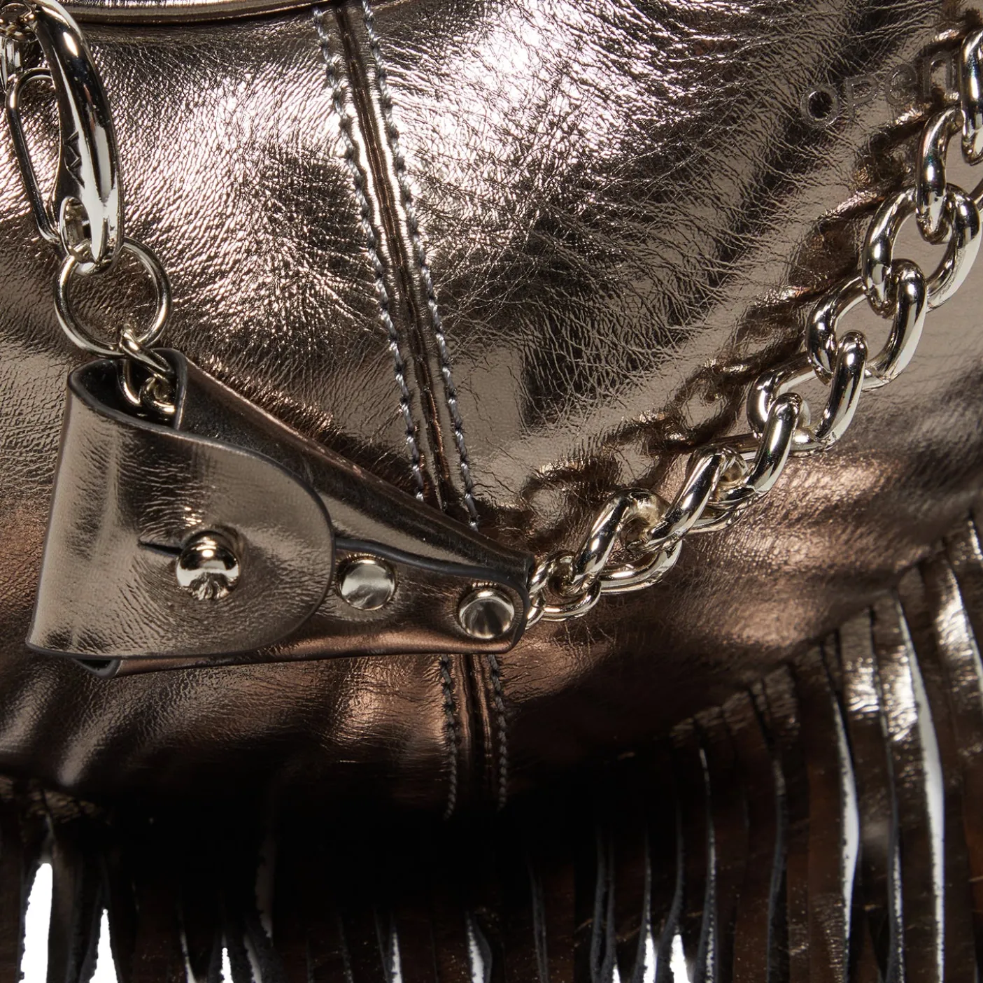 OPEN YY Fringe Moto Hobo Mini