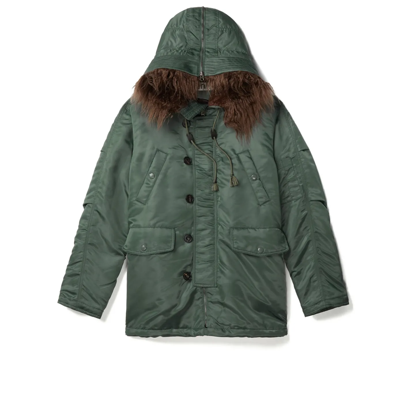 OPEN YY Oversized Faux Fur Hood Parka