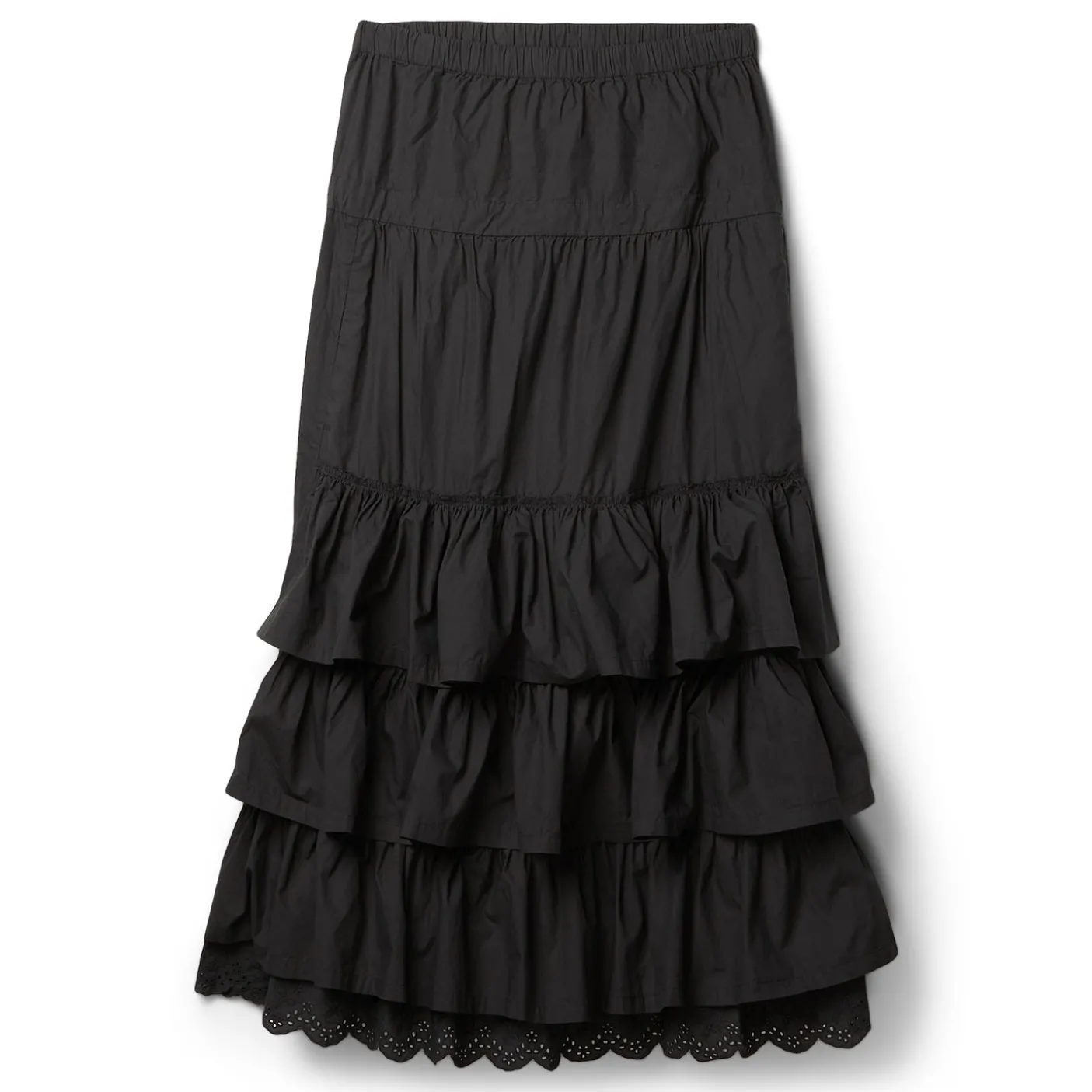 OPEN YY Rolled Waist Tiered Skirt