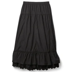 OPEN YY Rolled Waist Tiered Skirt