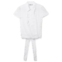 OPEN YY Ruffle Polo Shirt