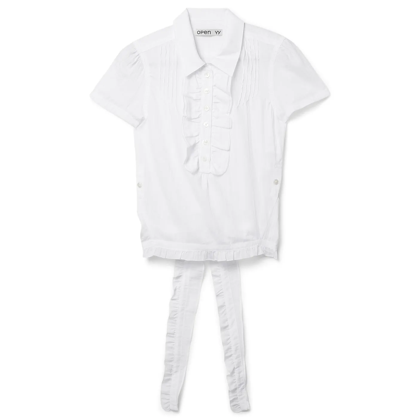 OPEN YY Ruffle Polo Shirt