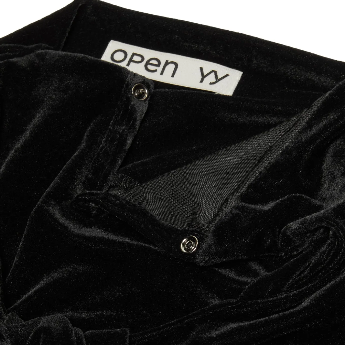 OPEN YY Velvet Knot Top