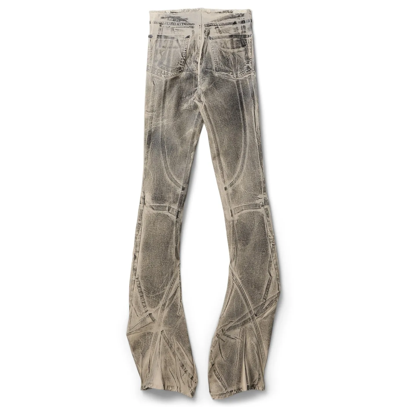 Ottolinger Raw-Edge Drape Denim Pants