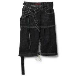 Ottolinger Signature Wrap Denim Skirt