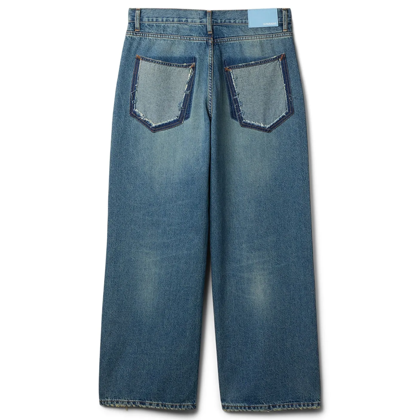 3.Paradis Freedom Doves Baggy Fit Denim Jeans
