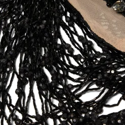 PatBO Beaded Velvet Lace Mini Dress