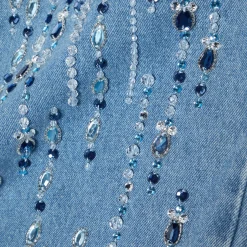 PatBO Hand-Beaded Straight Leg Jeans