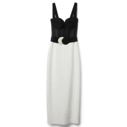 PatBO Jersey Sands Corset Midi Dress
