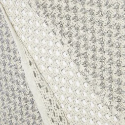 PatBO Metallic Macramé Pencil Skirt