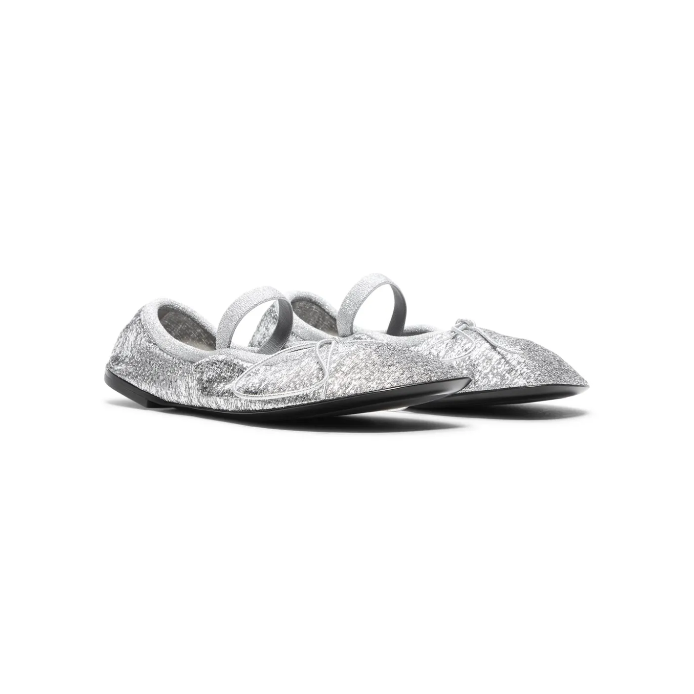 Proenza Schouler Glove Mary Jane Ballet Flats in Metallic Mesh