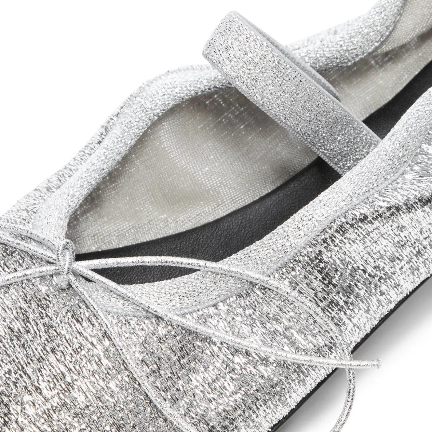 Proenza Schouler Glove Mary Jane Ballet Flats in Metallic Mesh