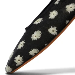 Proenza Schouler Tee Embroidered Stretch Mesh Slippers