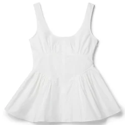 Proenza Schouler White Label Bader Stretch Poplin Top