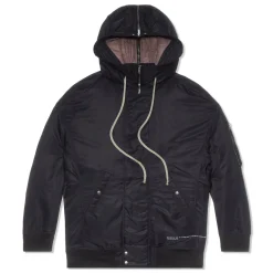 Rick Owens DRKSHDW Hooded Long Bomber Jacket