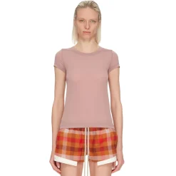 Rick Owens Womens Cropped Level T-Shirt Level