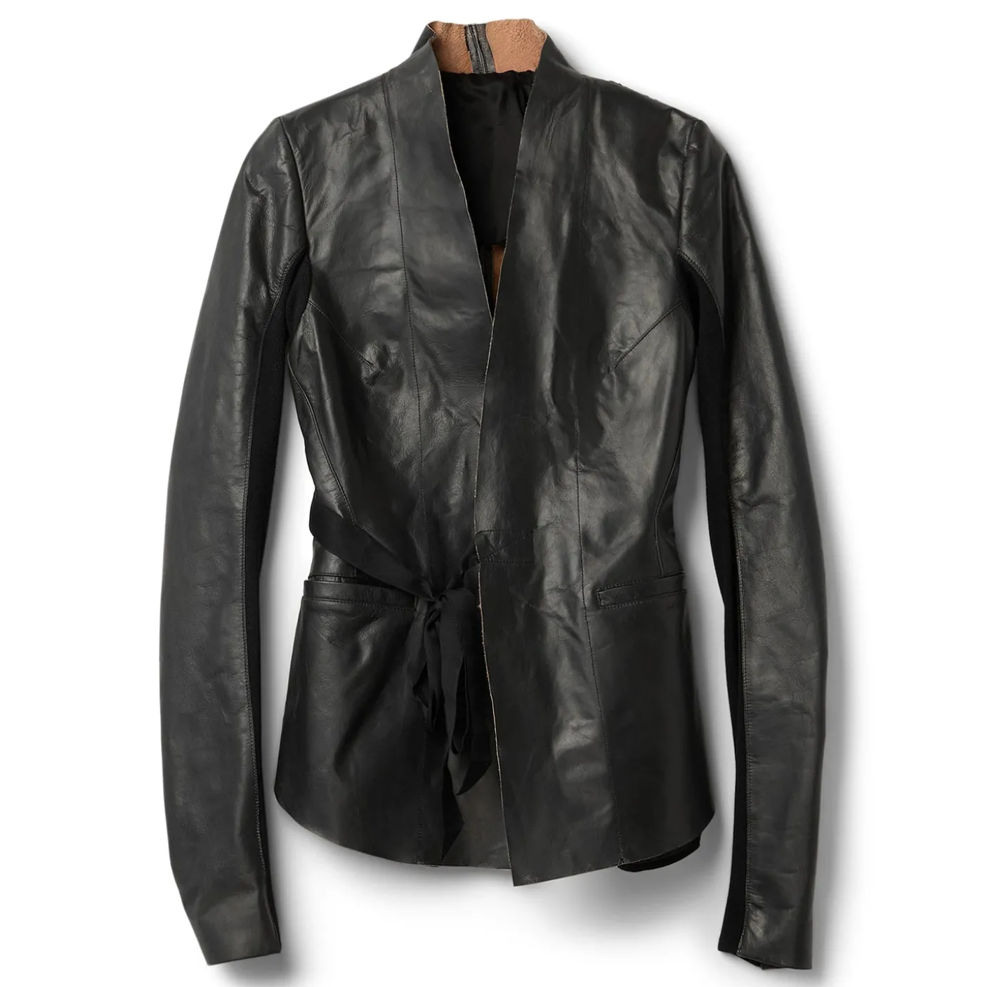 Rick Owens Womens Hollywood Leather Jacket