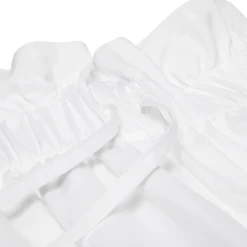 Simone Rocha Elasticated Cropped Ruffle Waist Trousers