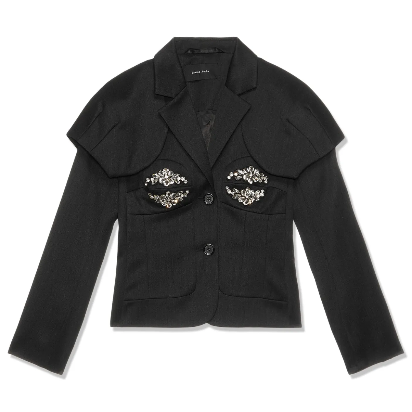 Simone Rocha Fitted Bust Detail Jacket