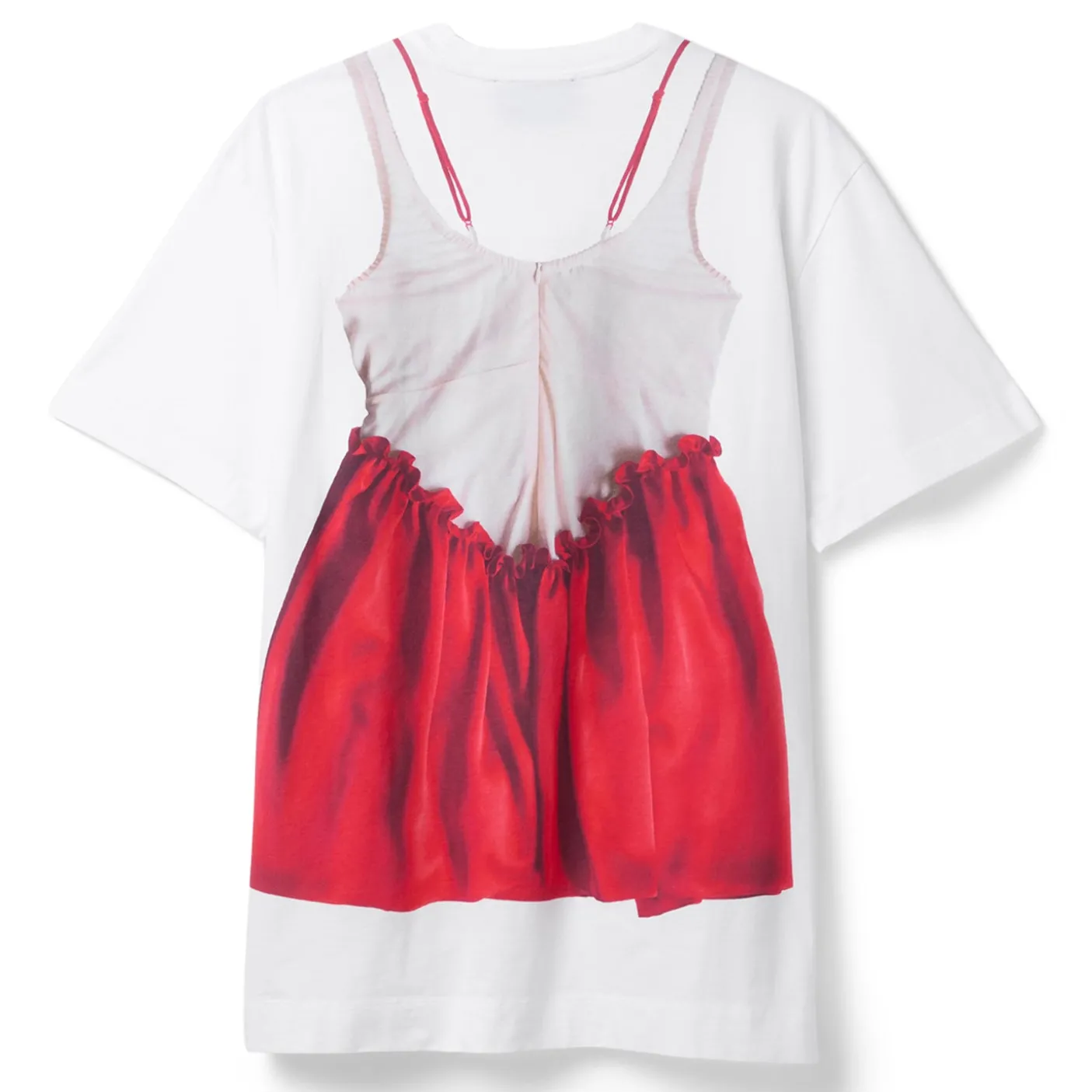 Simone Rocha Negligee Trompe L'Oeil Print Short Sleeve T-Shirt