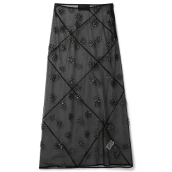 Simone Rocha Sheer Spiral Midi Skirt