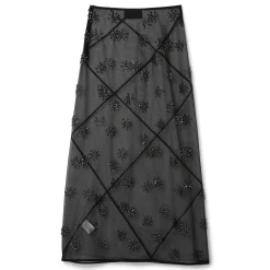 Simone Rocha Sheer Spiral Midi Skirt