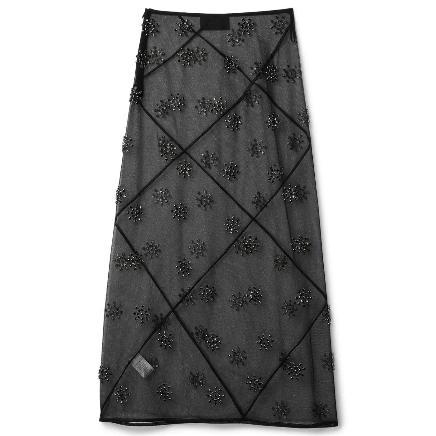 Simone Rocha Sheer Spiral Midi Skirt