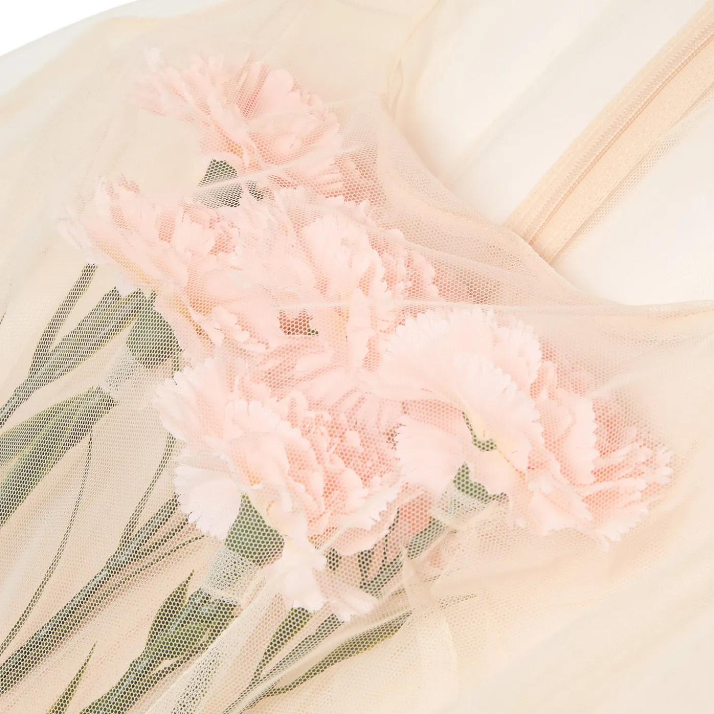 Simone Rocha Stuffed Carnation Square Neck Dart Dress