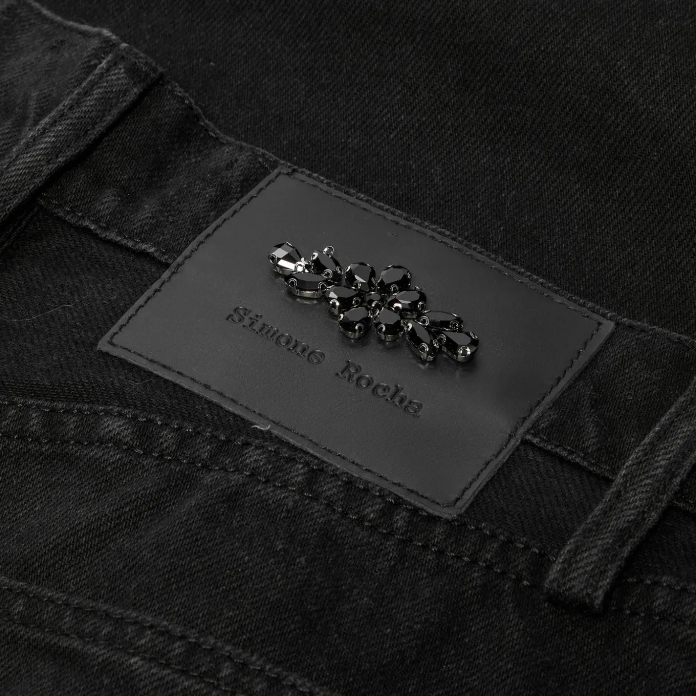 Simone Rocha Wide Leg Puddle Jeans