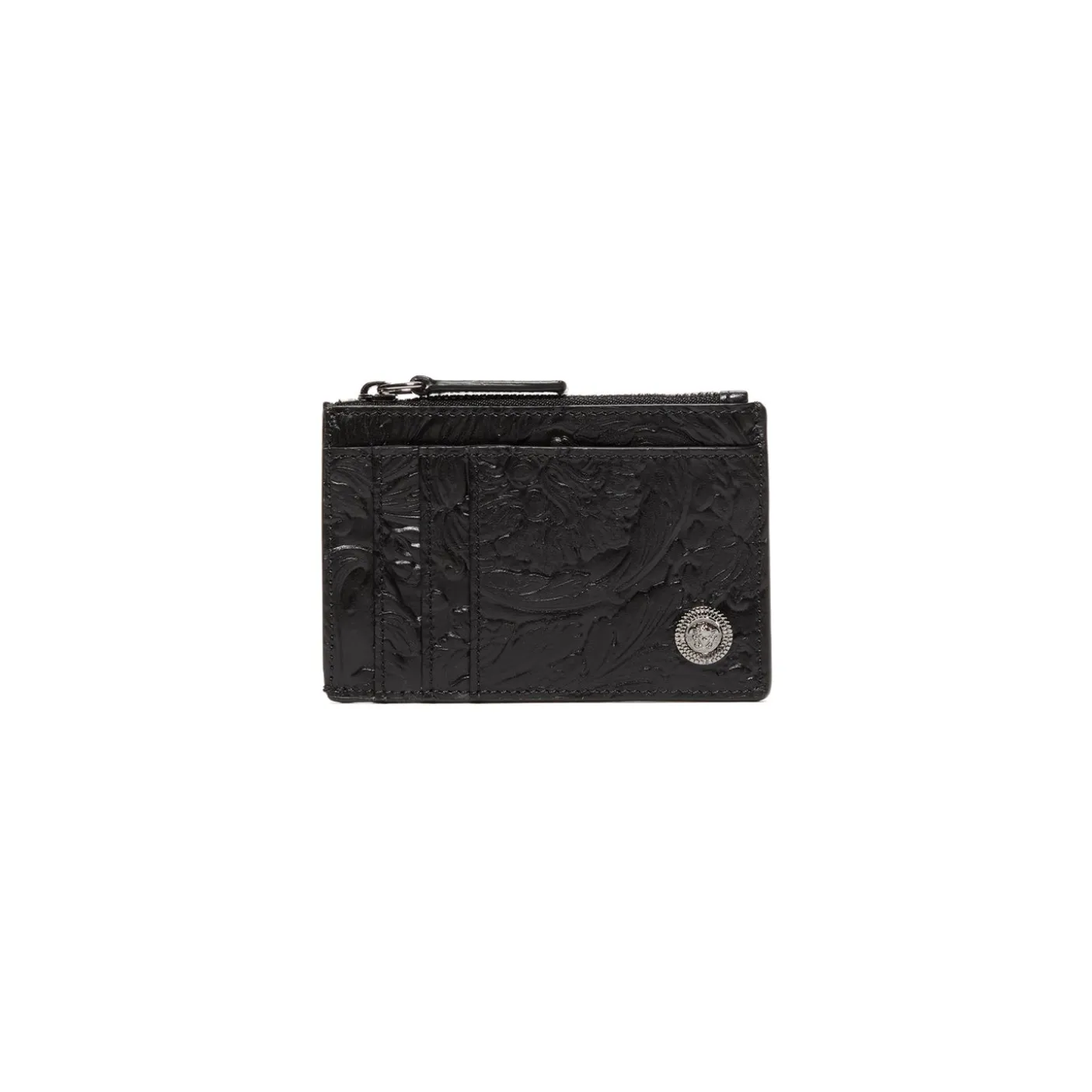 Versace Embossed Zipped Card Holder