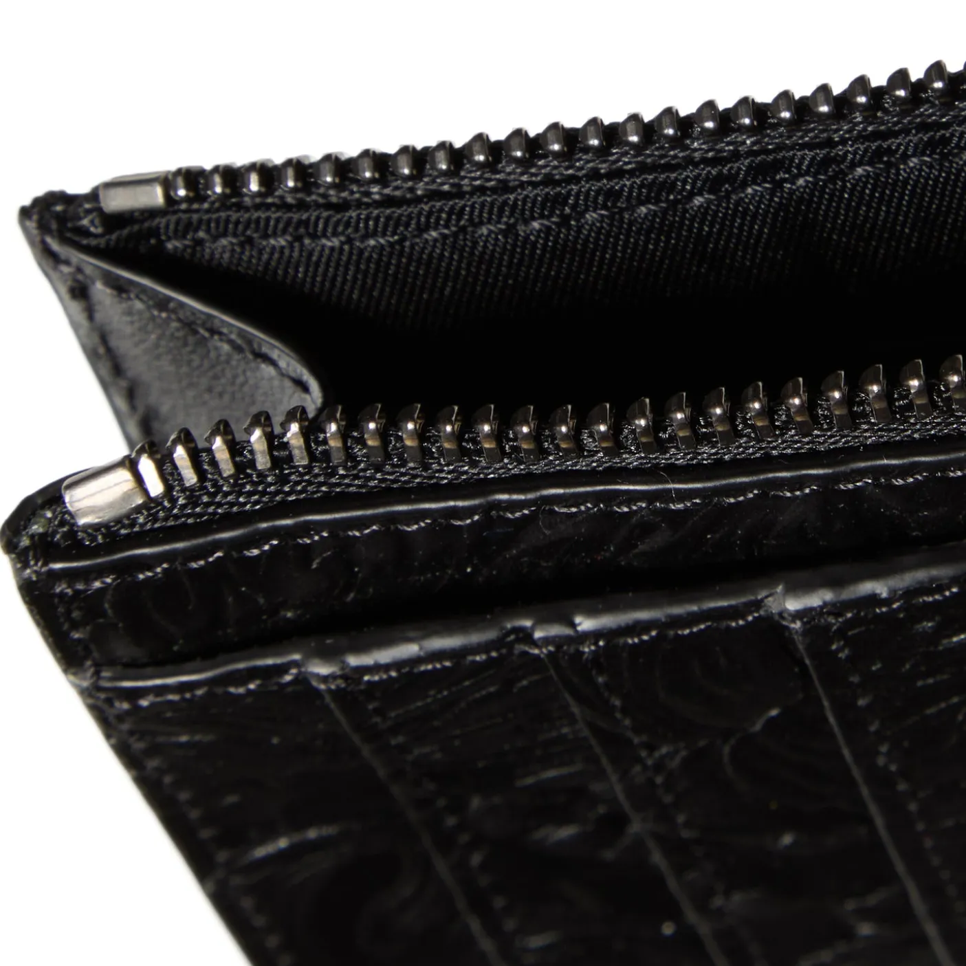 Versace Embossed Zipped Card Holder
