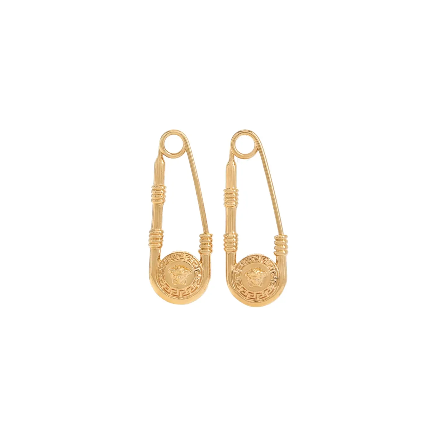 Versace Safety Pin Earrings