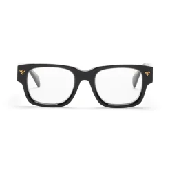 Vintage Frames Bowie Black and Clear Acetate Frames