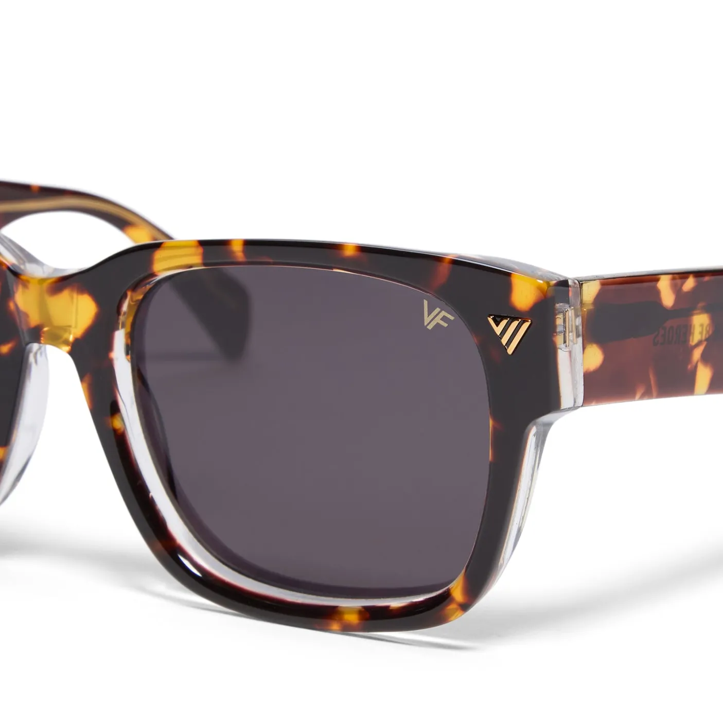 Vintage Frames Bowie XL Brown Tortoise and Clear Acetate