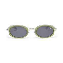 Vintage Frames Sincere 24KT White Gold and Matte Green